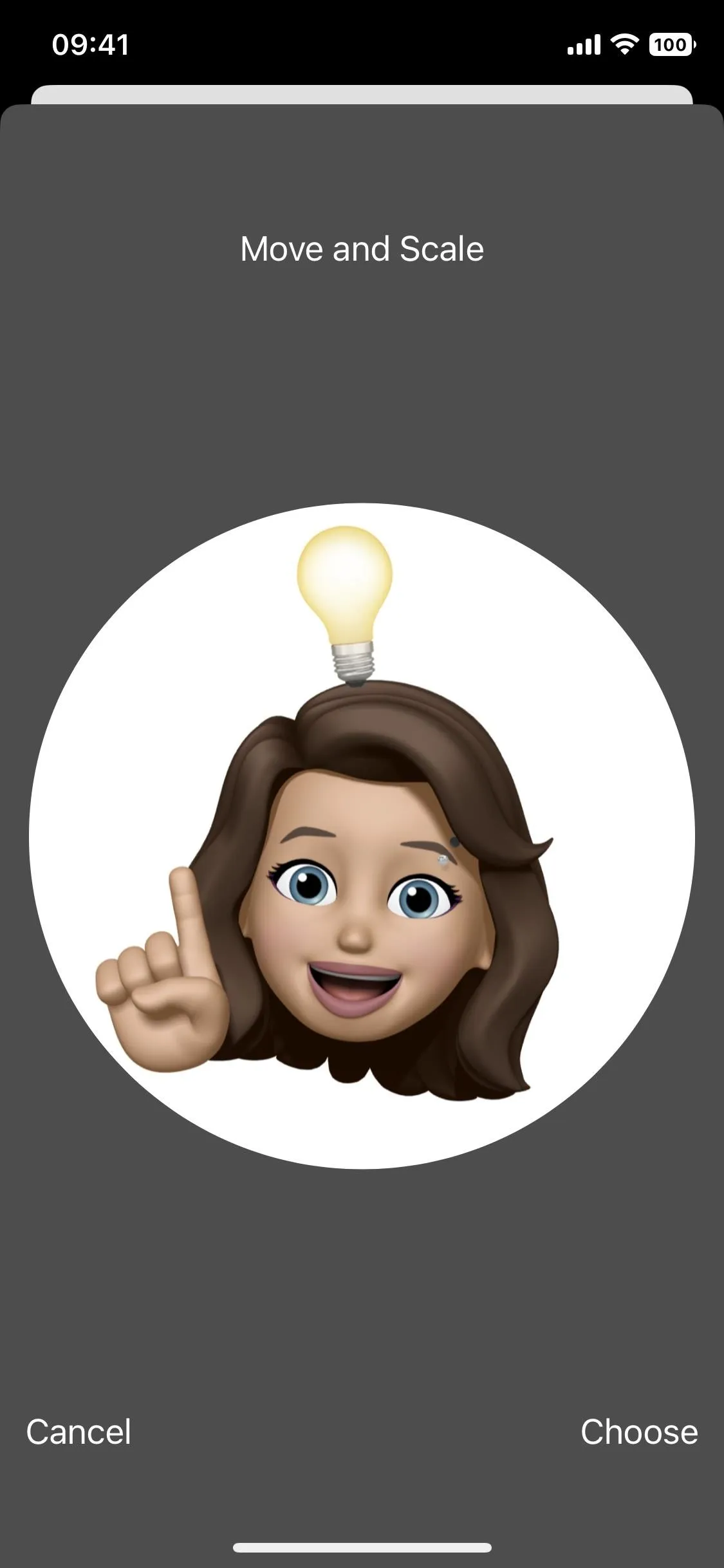 Animated character with a light bulb above their head, representing a bright idea.