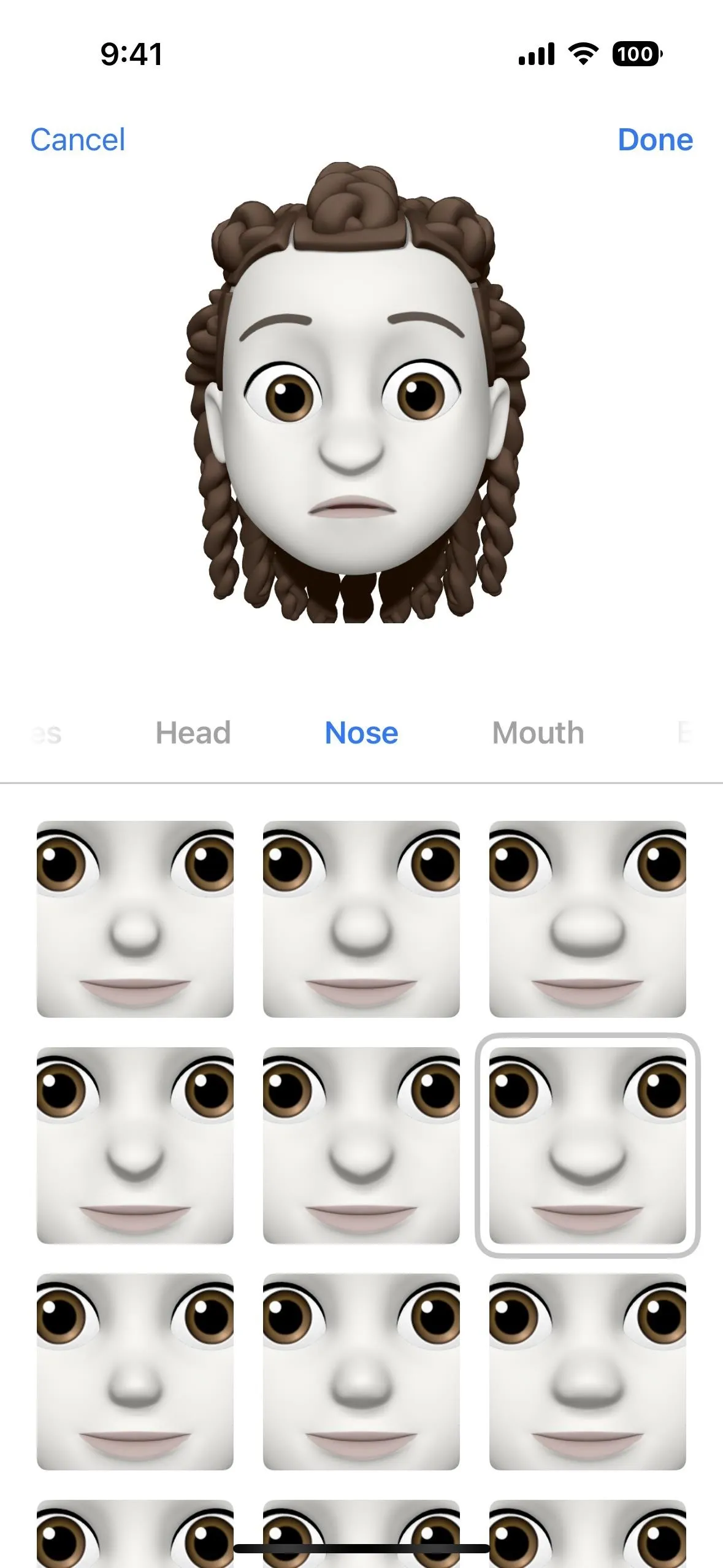 3D animated character with diverse facial expressions.