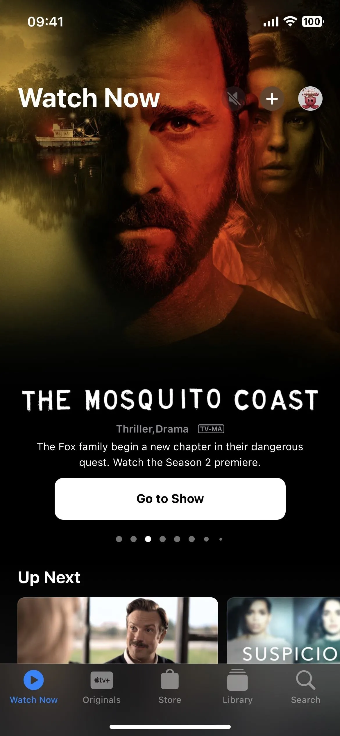 Streaming promotional image for "The Mosquito Coast" series.