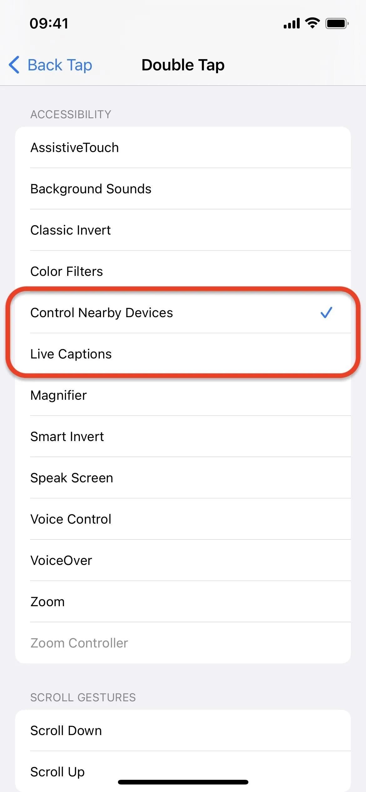 Content advisory options available on a mobile device.