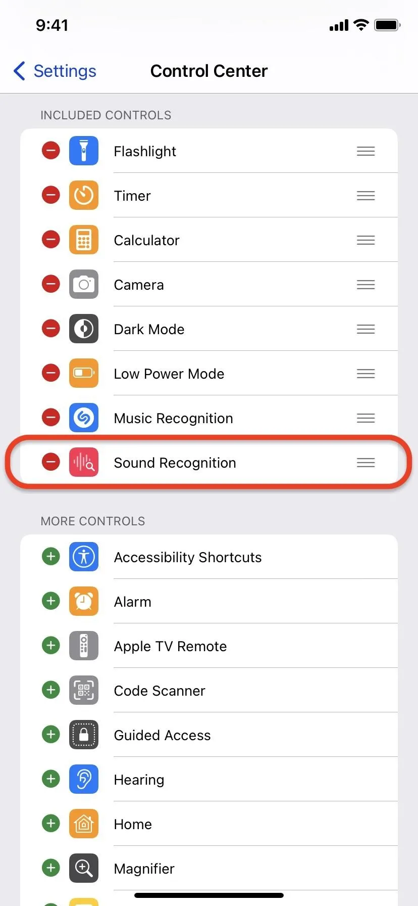 Settings menu displaying various application options on a mobile device.