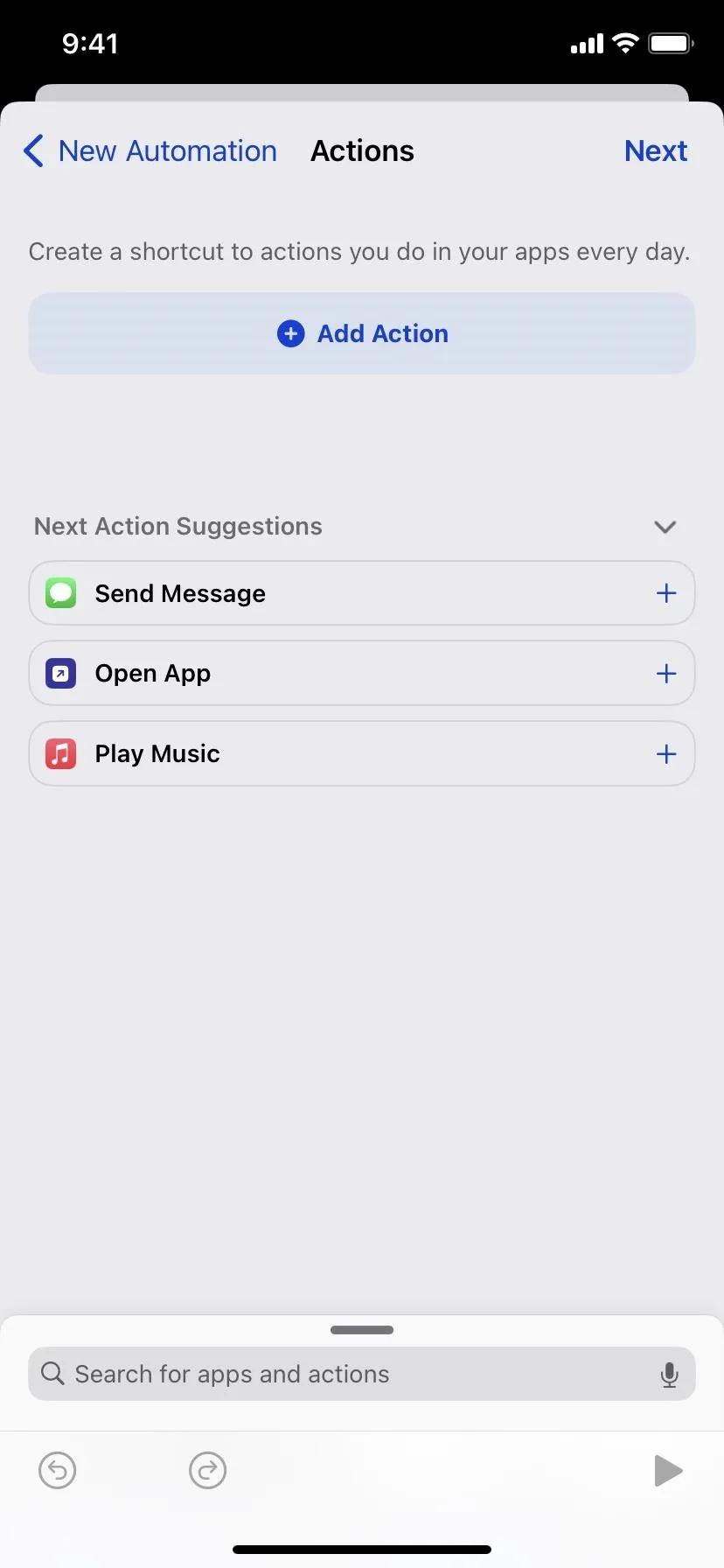 Settings menu with options for adding scripts and managing message suggestions.