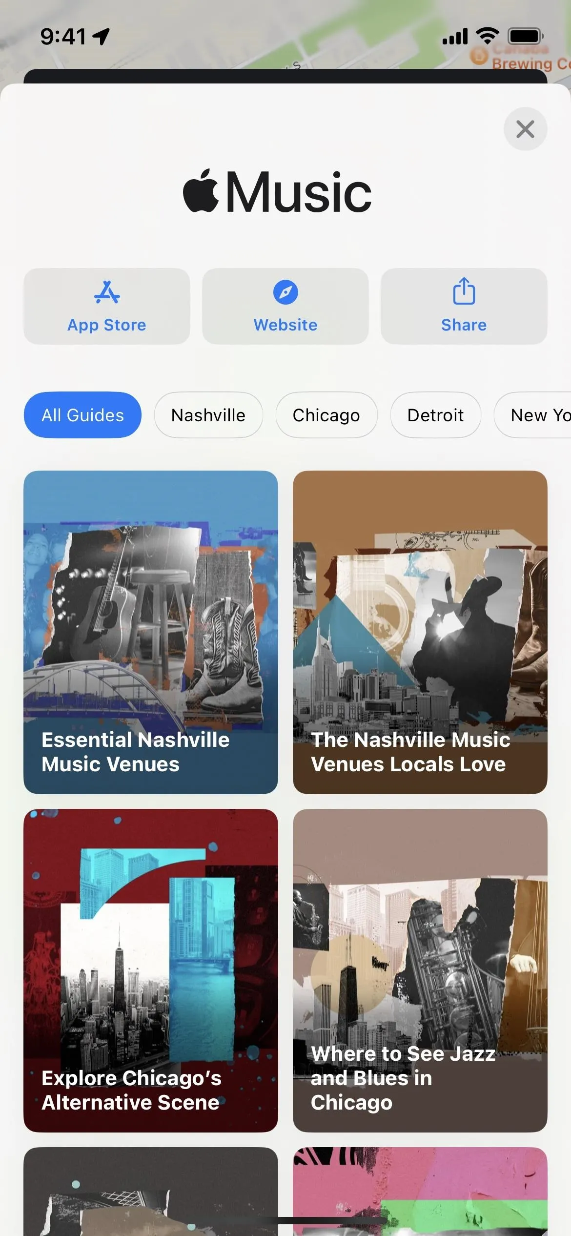 Apple Music app interface showcasing various music playlists and categories.