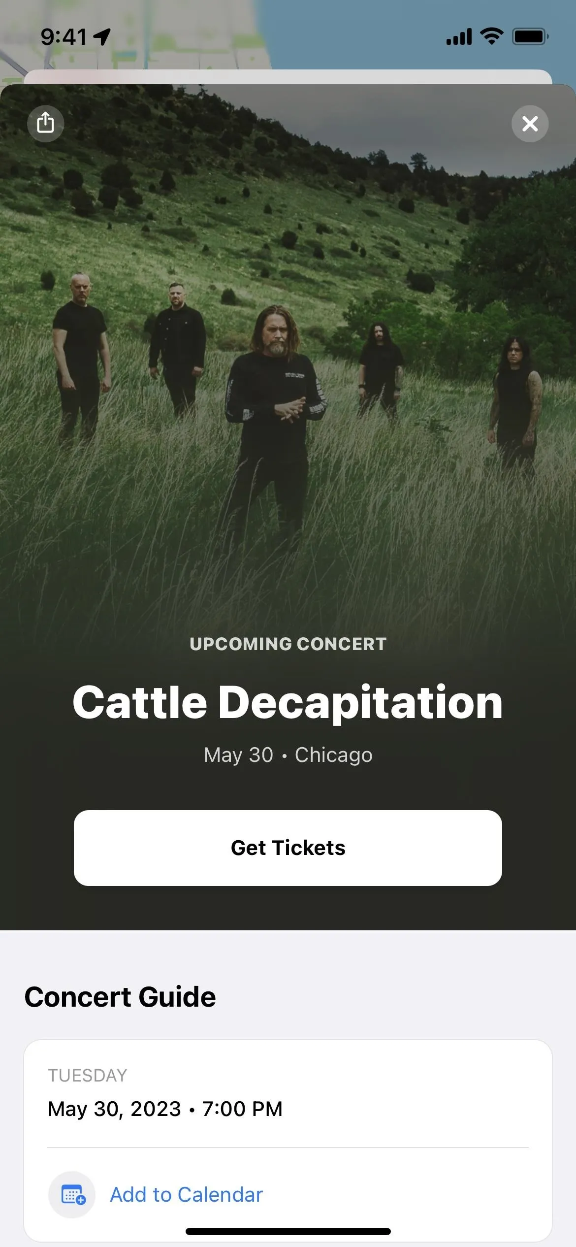 Cattle Decapitation concert event promotion.