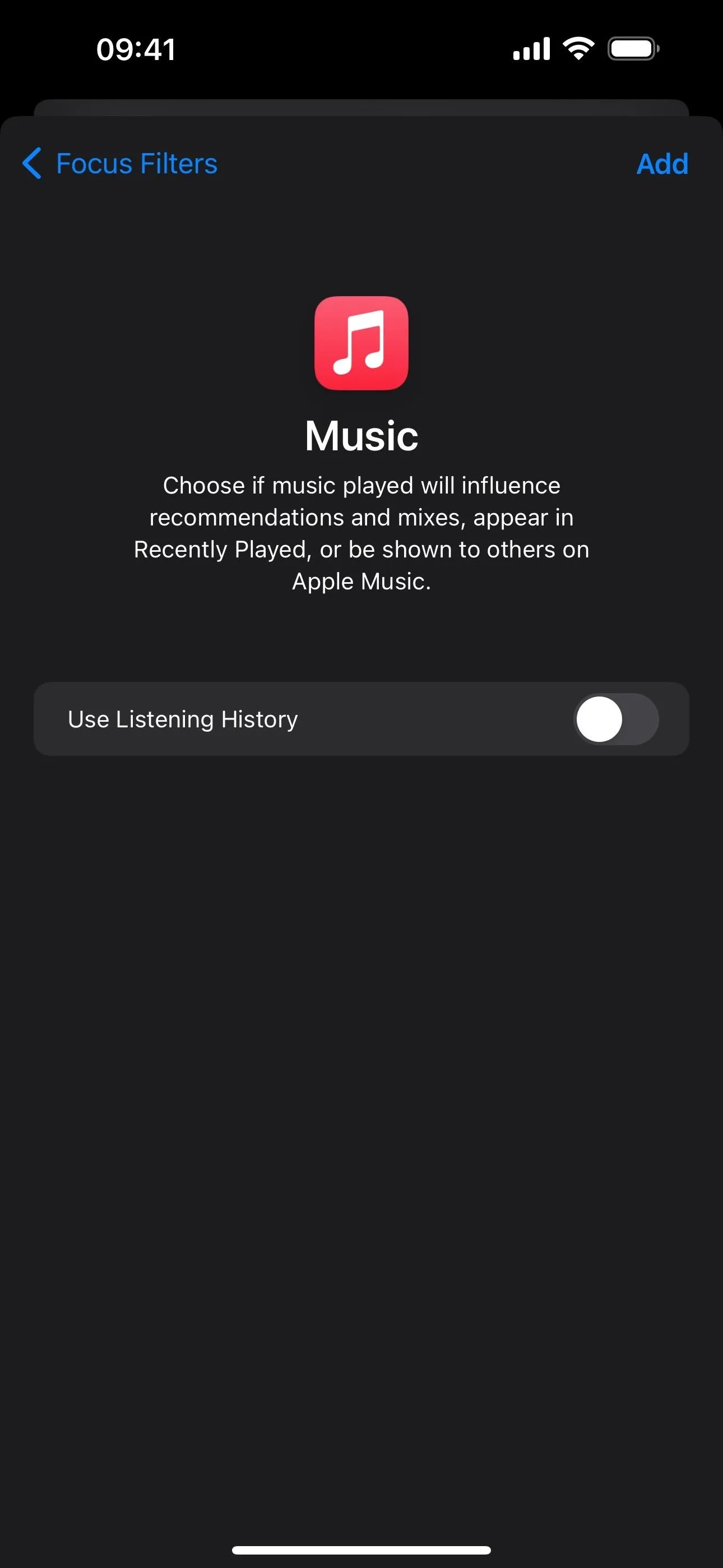 Music app interface on a smartphone displaying playback options.