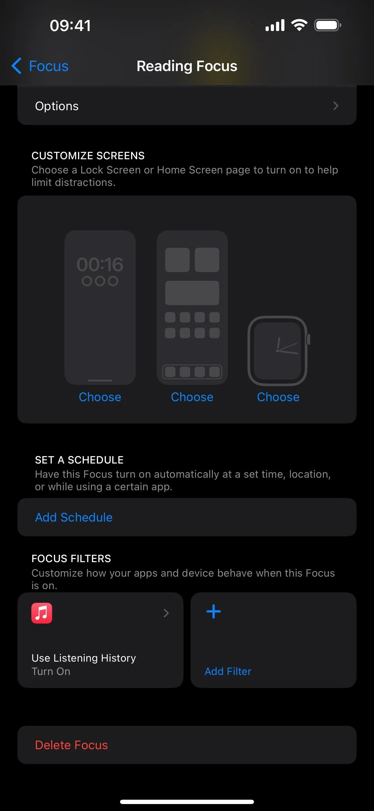 Settings screen with options for keyboard, audio, and display preferences.