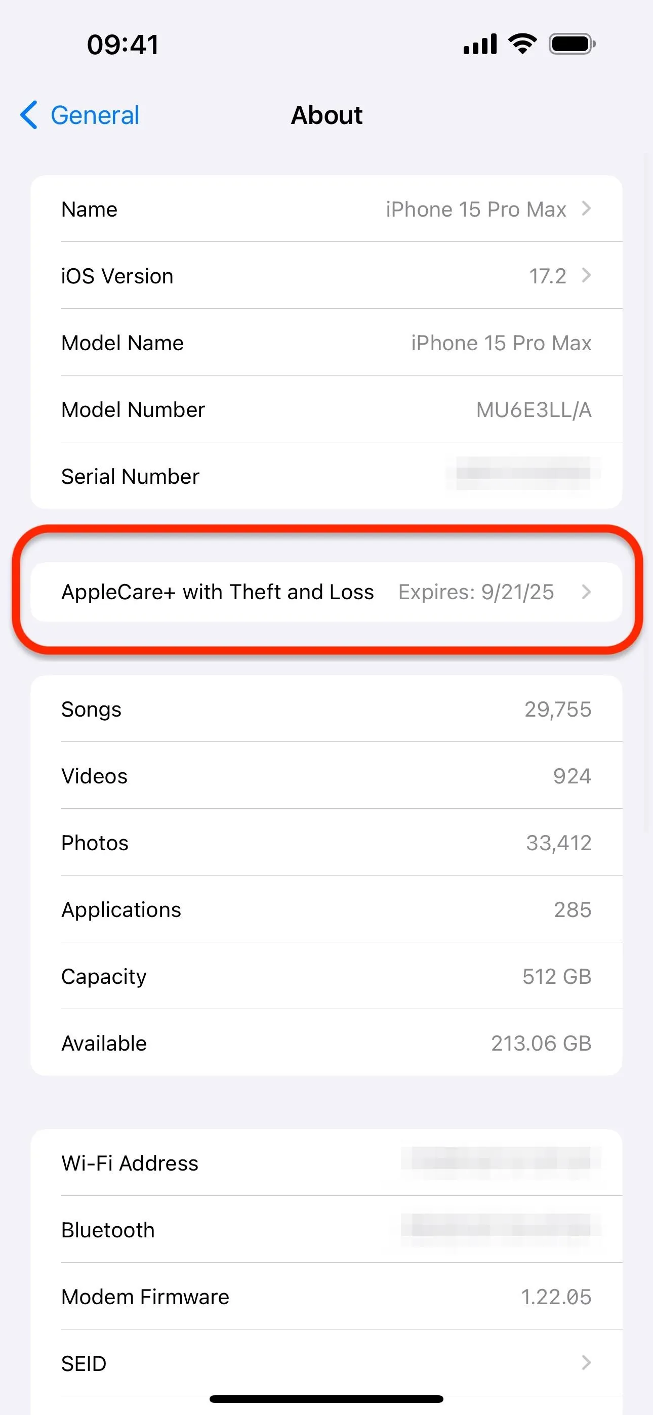 iPhone settings menu showing app storage details and usage statistics.