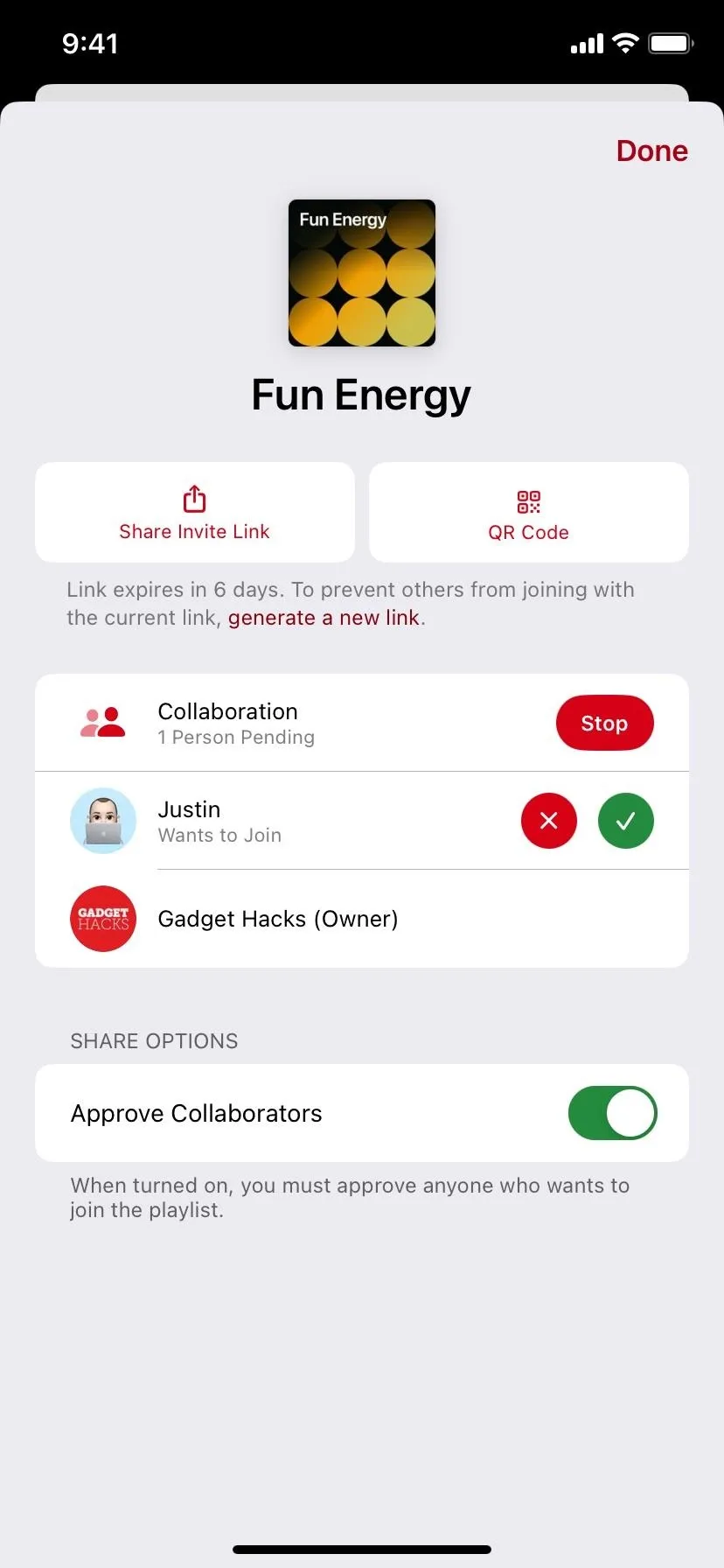 Fuel Energy app interface with options for account management and support.