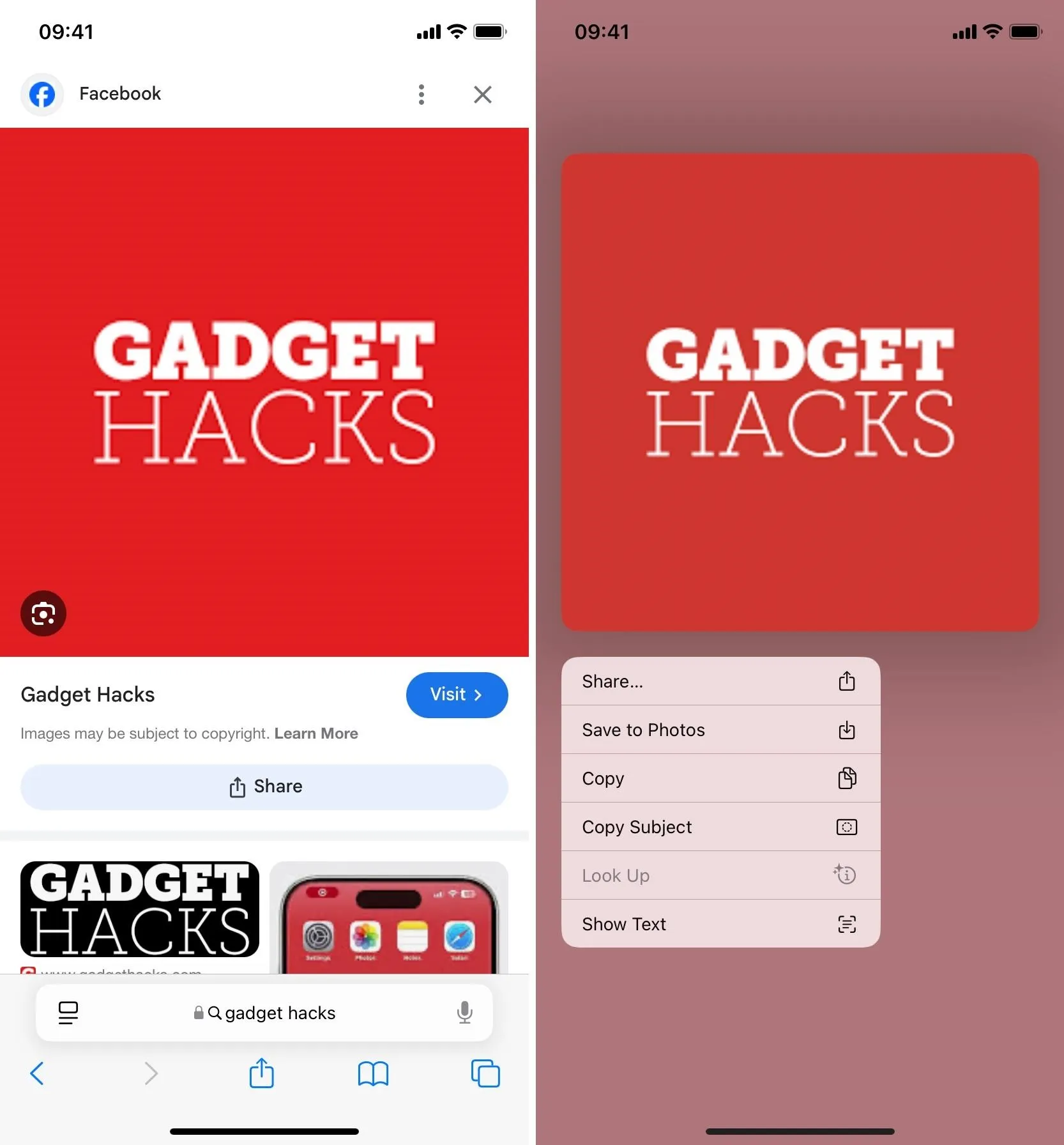 Gadget Hacks logo and interface preview.