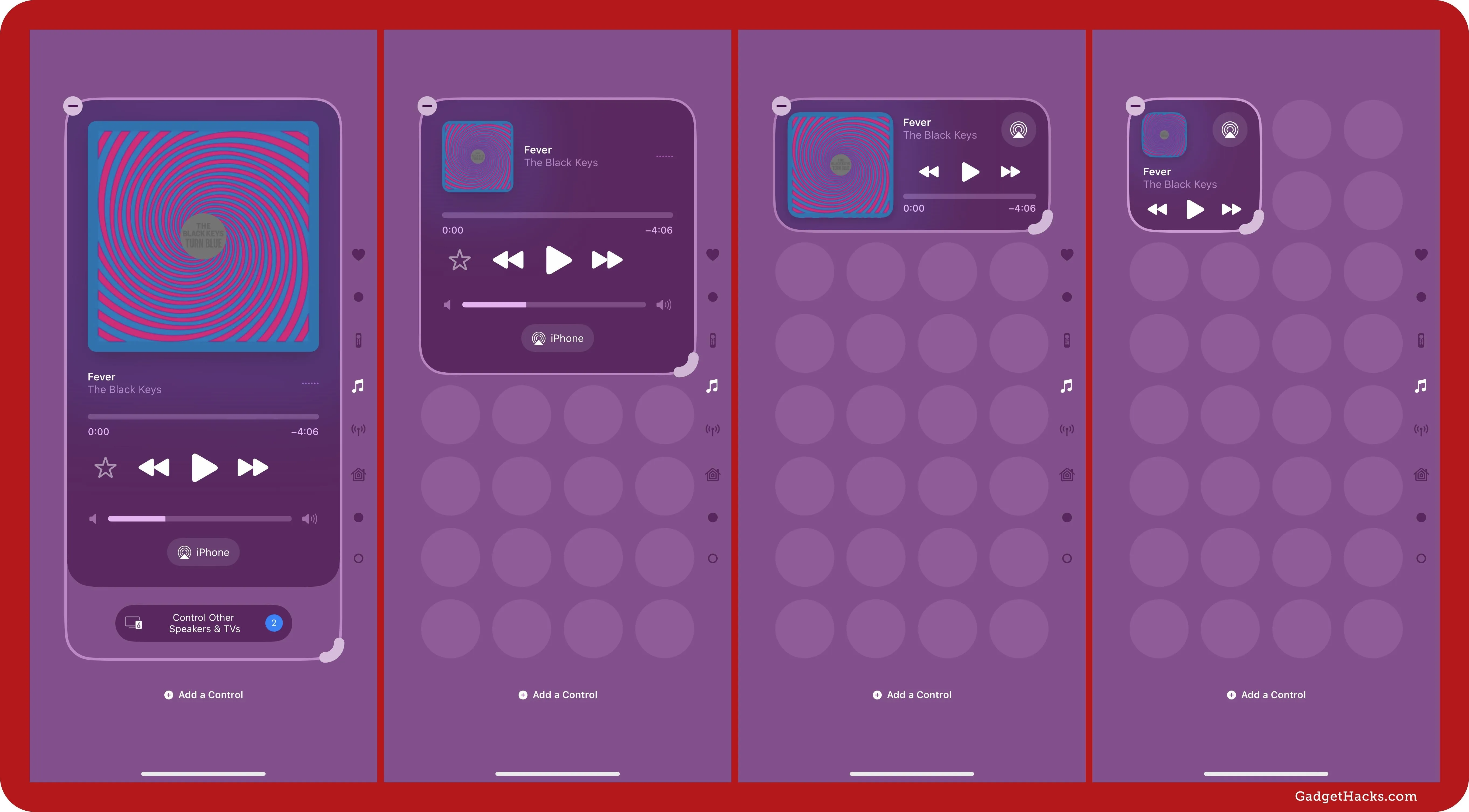 User interface design showcasing audio playback controls and options.