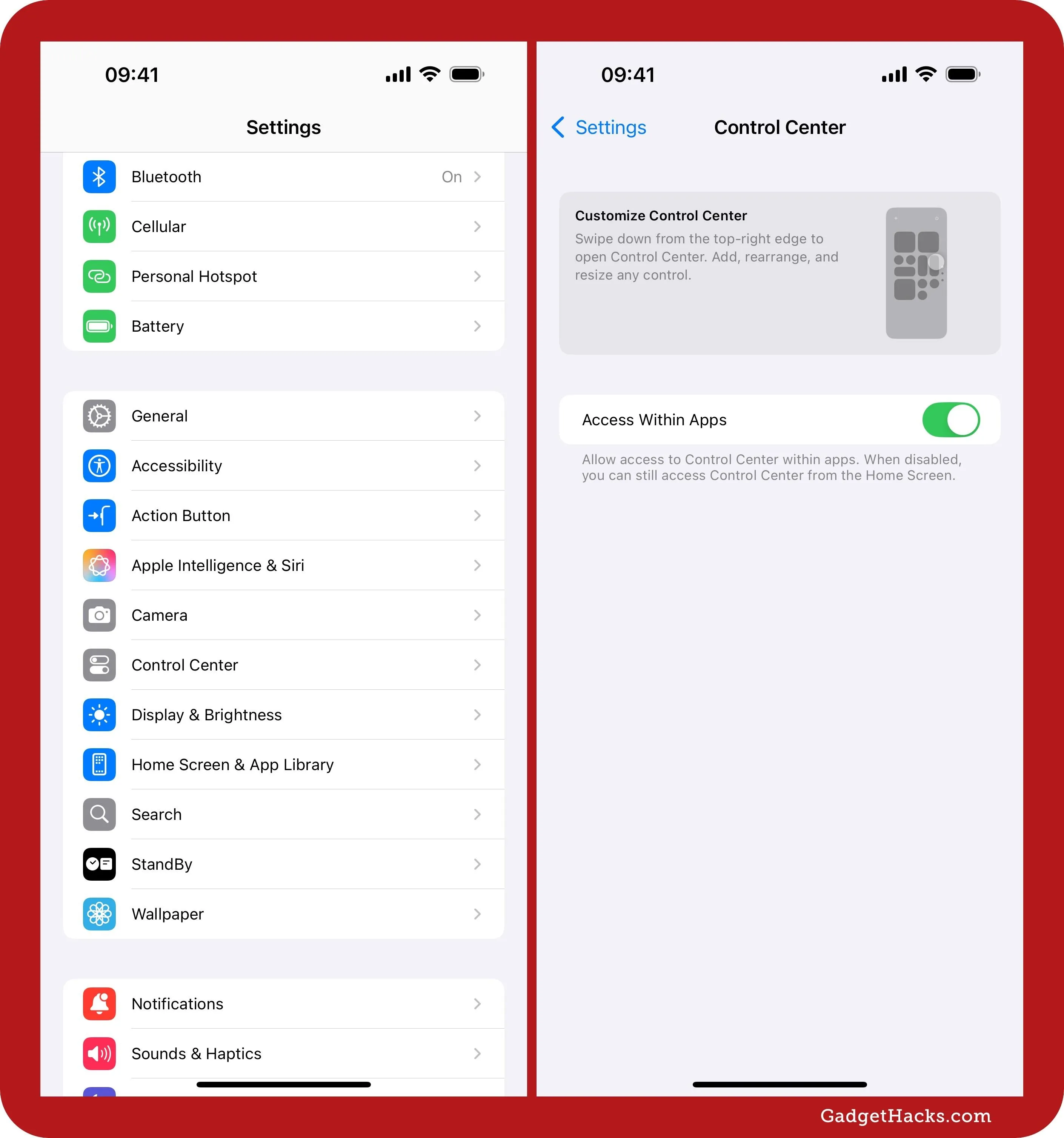 Screenshots of mobile device settings menu with options for managing connected devices.