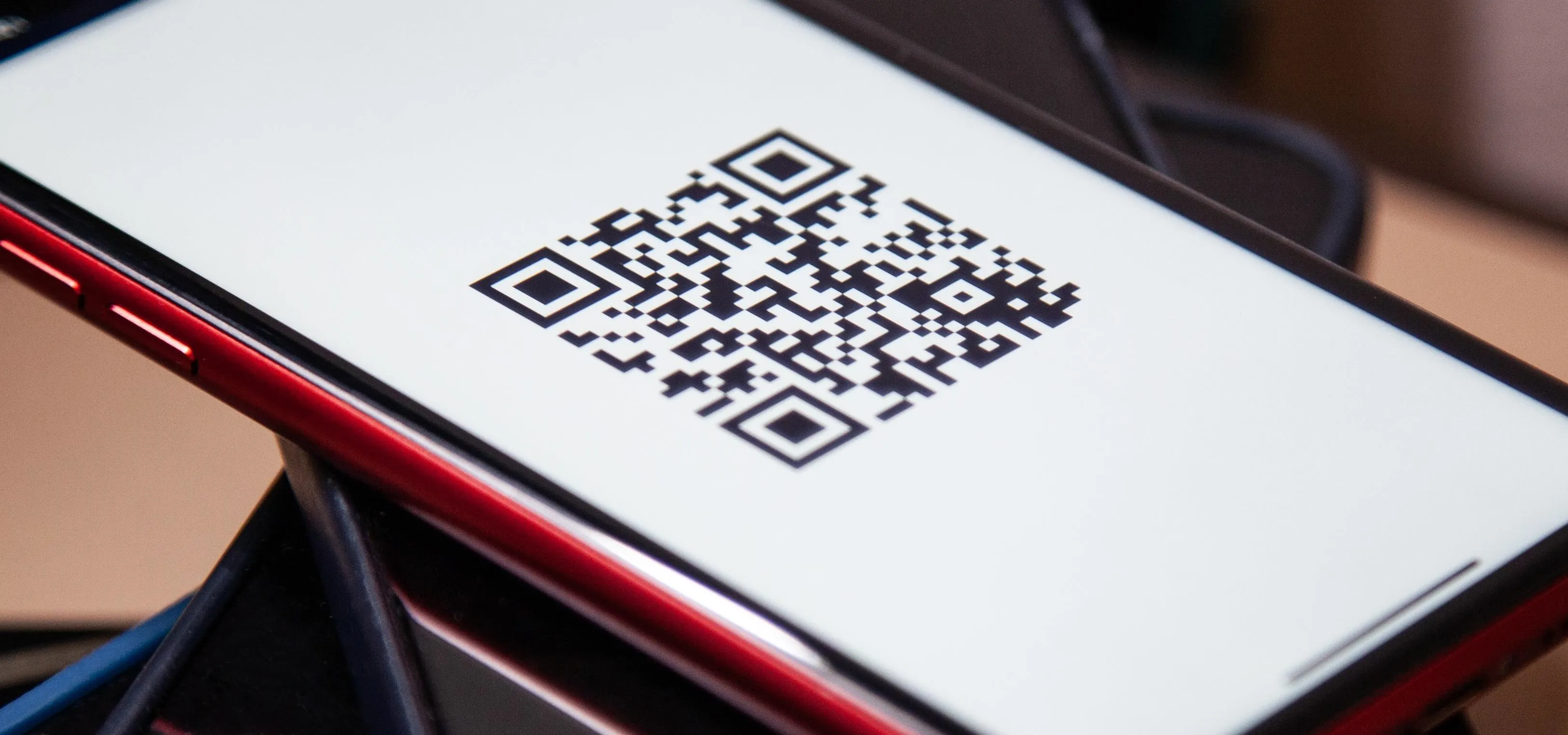 QR code displayed on a smartphone screen.