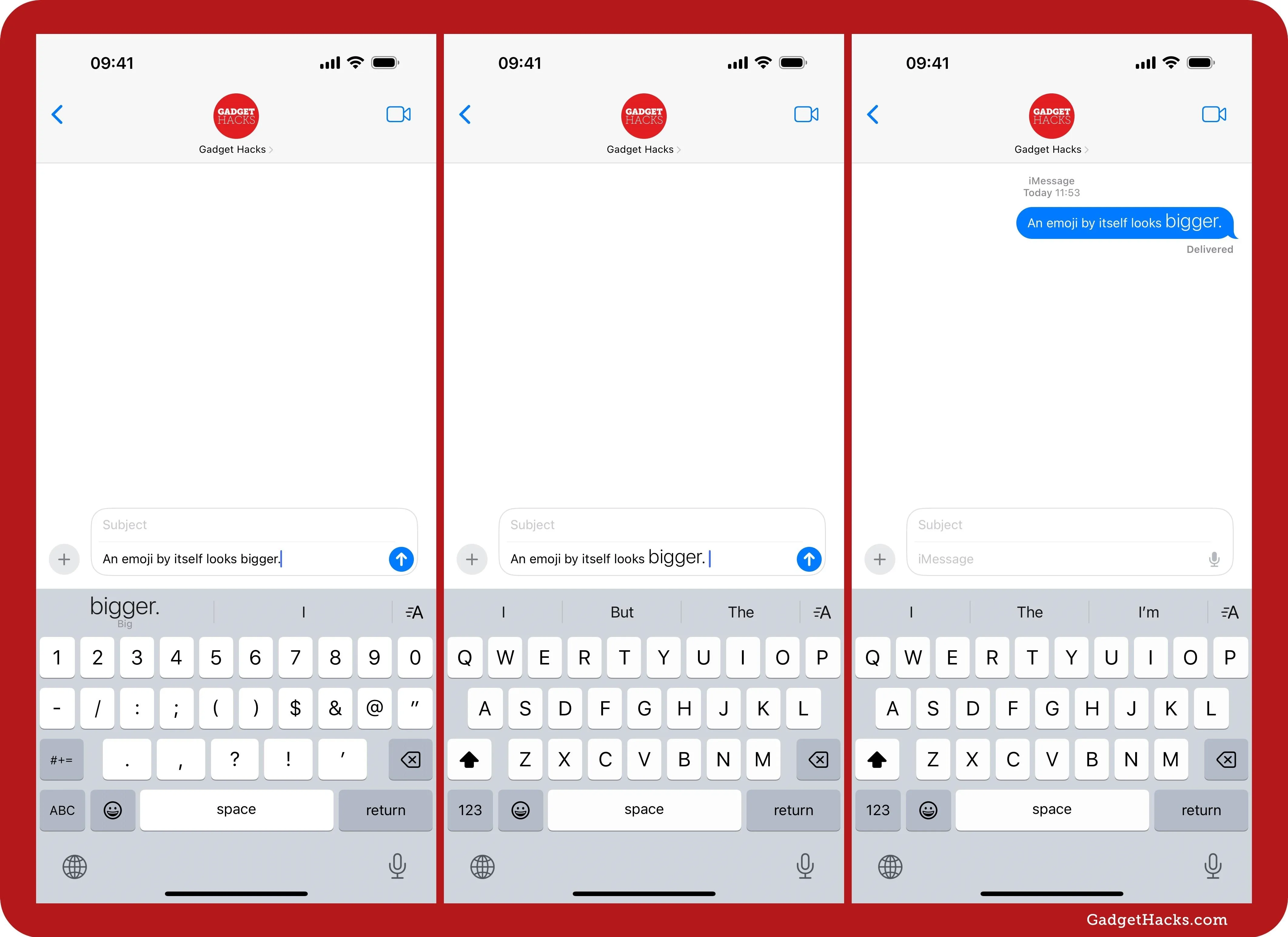 Messaging app interface showing text conversation with a branded header.