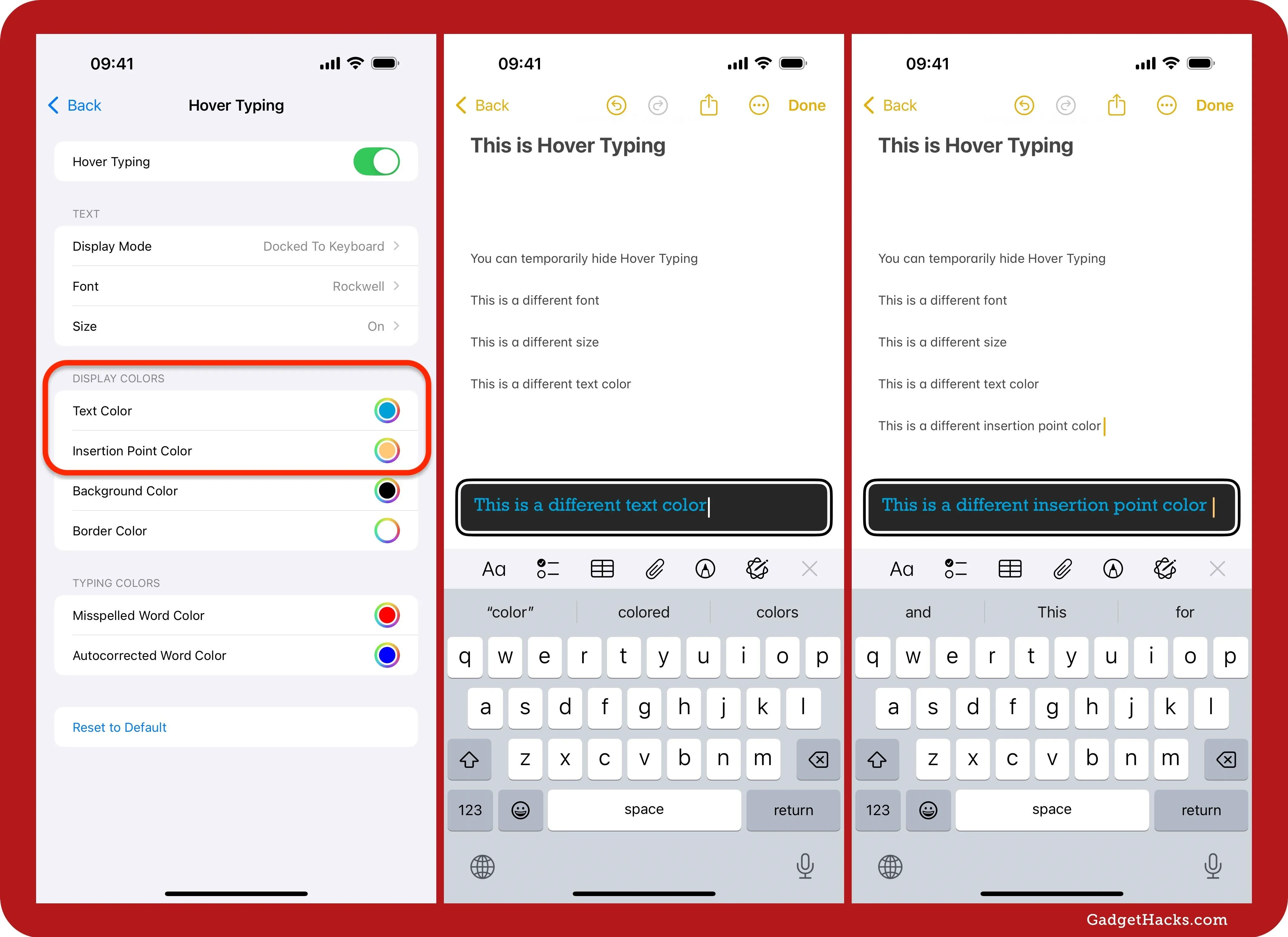 Screenshots of mobile device settings for image tracking with text input interface.