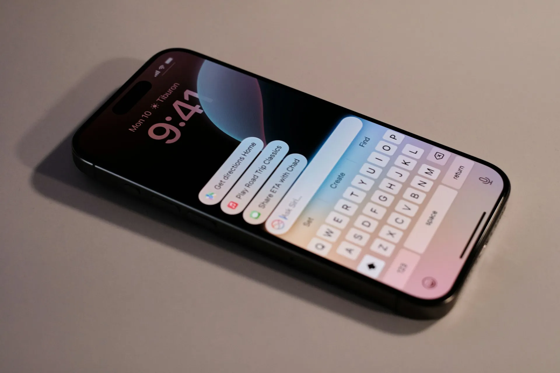 Image of an iphone showing its UI