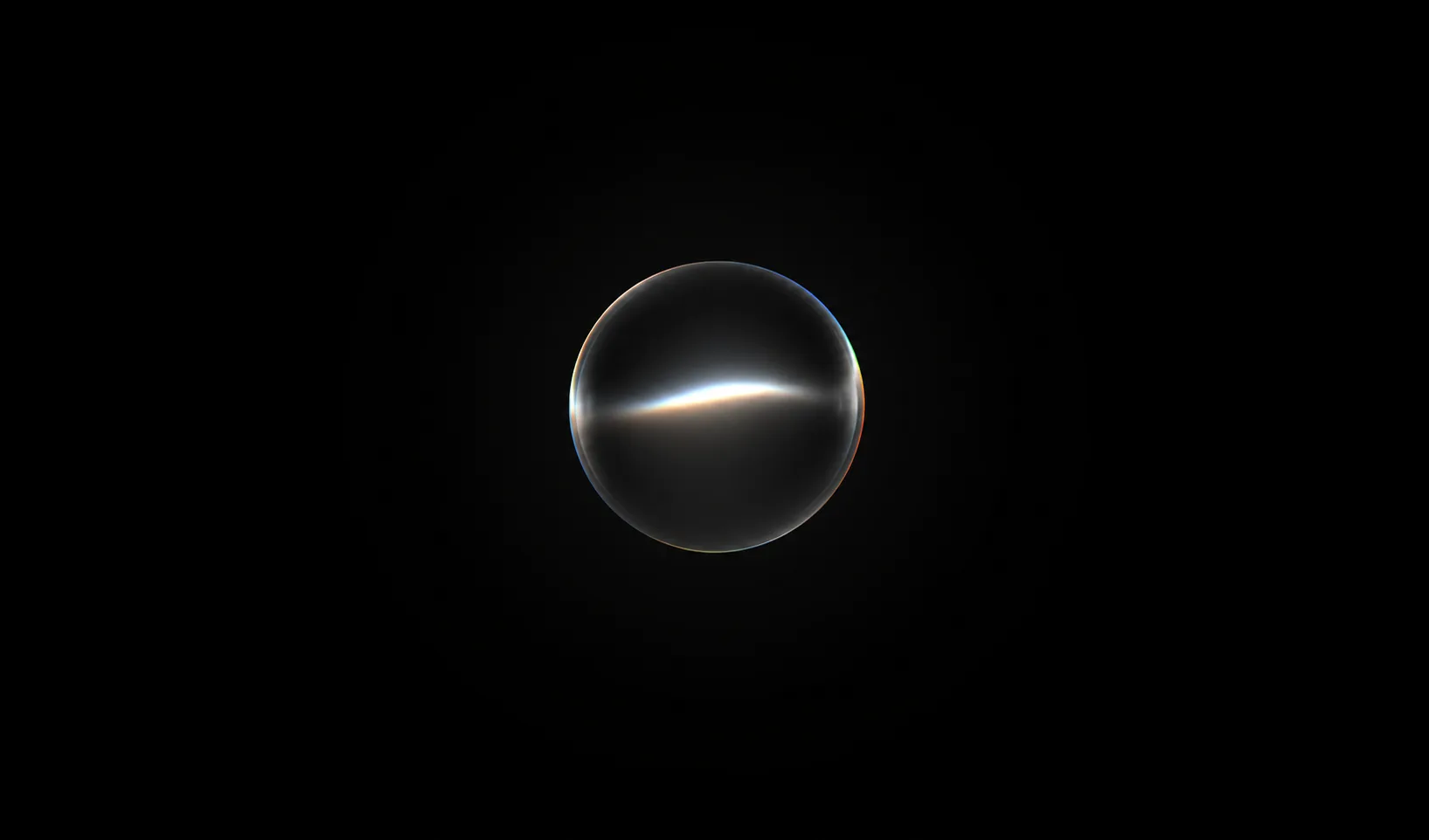 Siri AI interface orb on a black background representing Siri AI features on iPhone