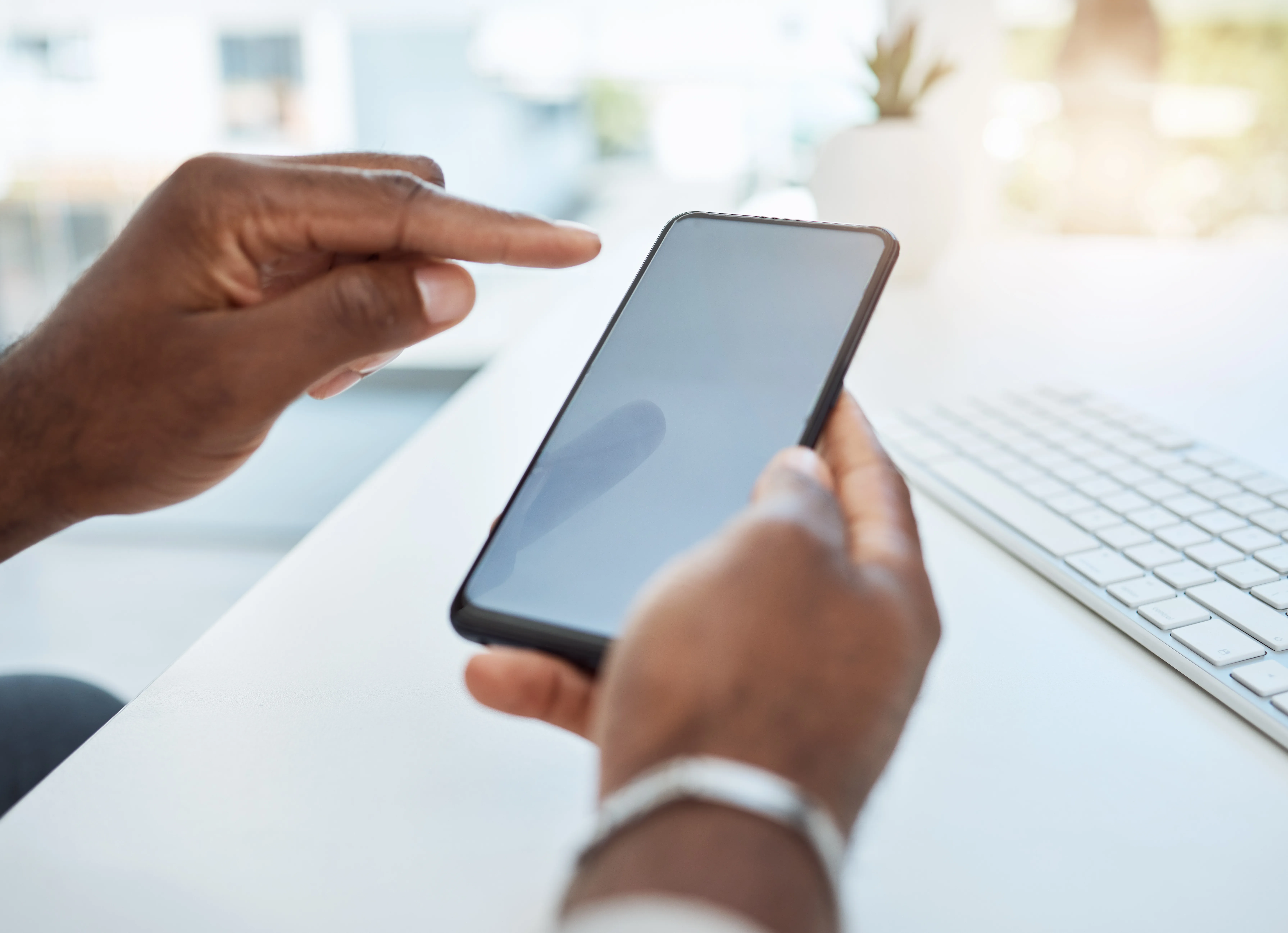 image of someone using a smartphone