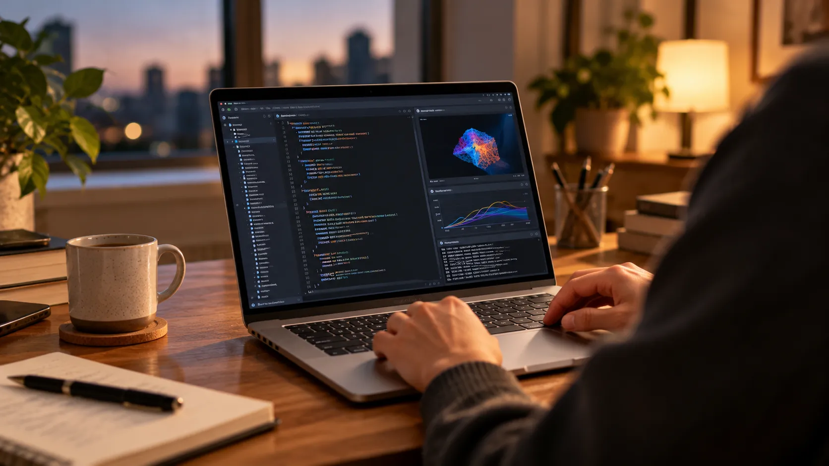 Cozy Evening Coding Workspace.png