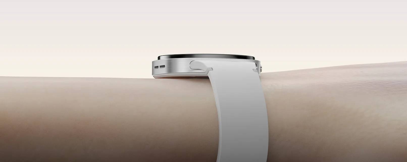 Samsung Galaxy Watch8 on a wrist, used for body composition tracking