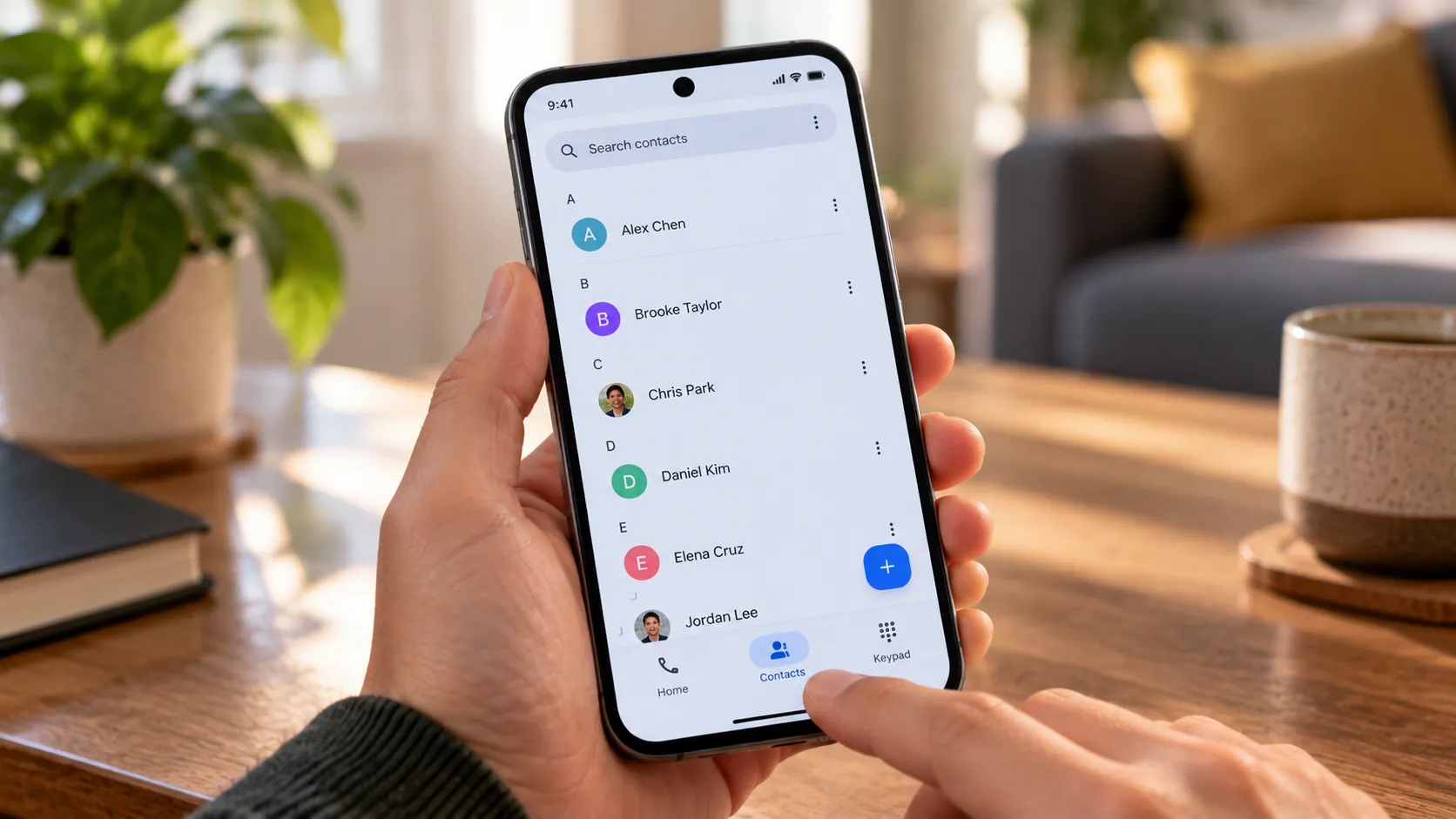 Smartphone screen displaying settings options.