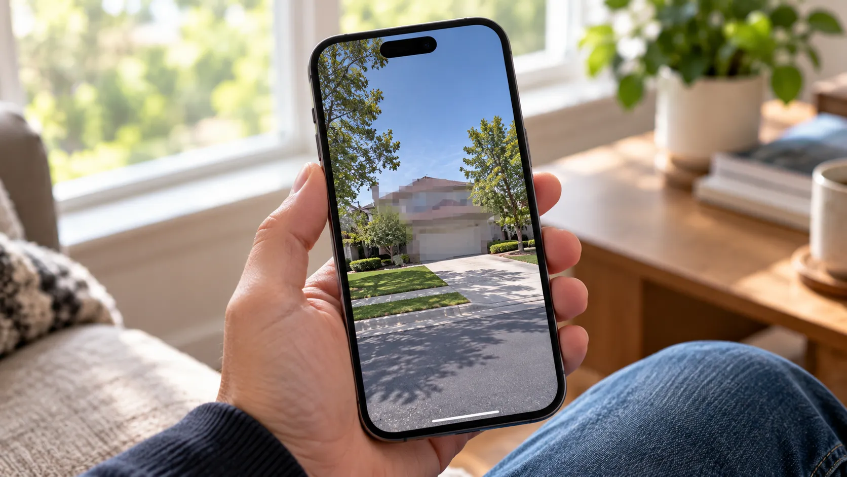 Smartphone Street View in a Cozy Home.png