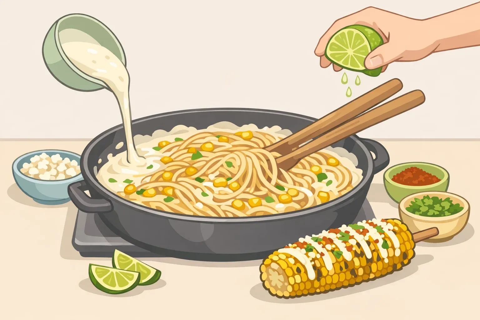 Creamy Mexican Street Corn Pasta Recipe: 30-Minute Skillet Guide cover