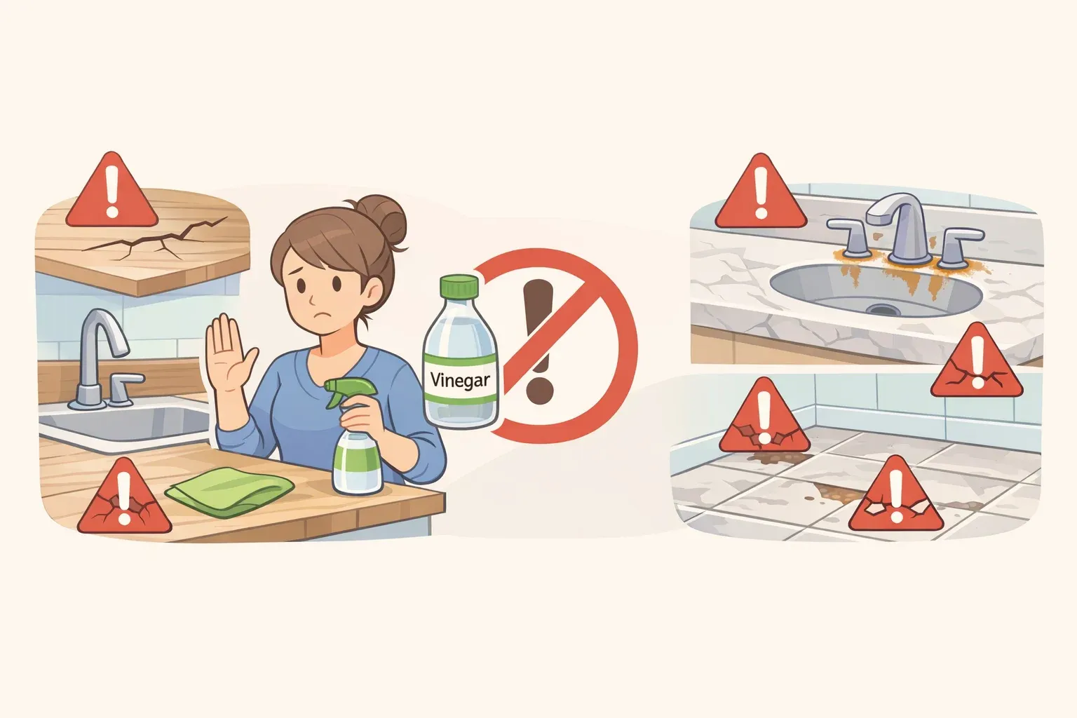 What Not to Clean With Vinegar: Surfaces It Can Damage cover