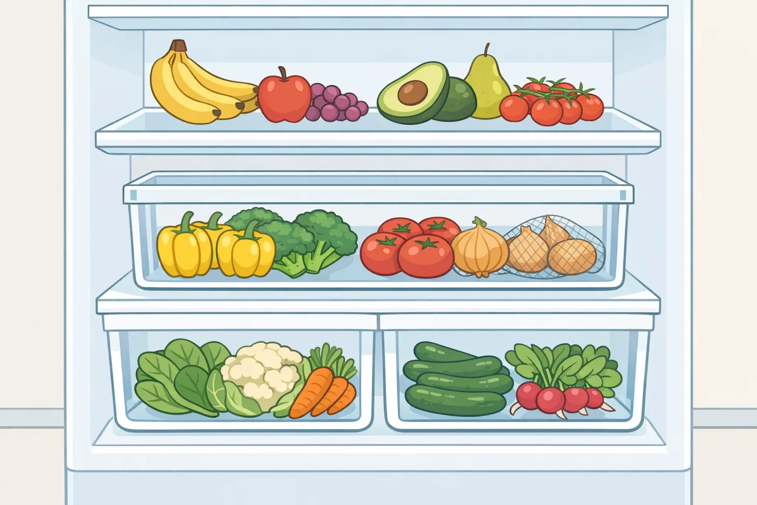How to Store Fruits and Vegetables Longer: 3 Key Rules cover