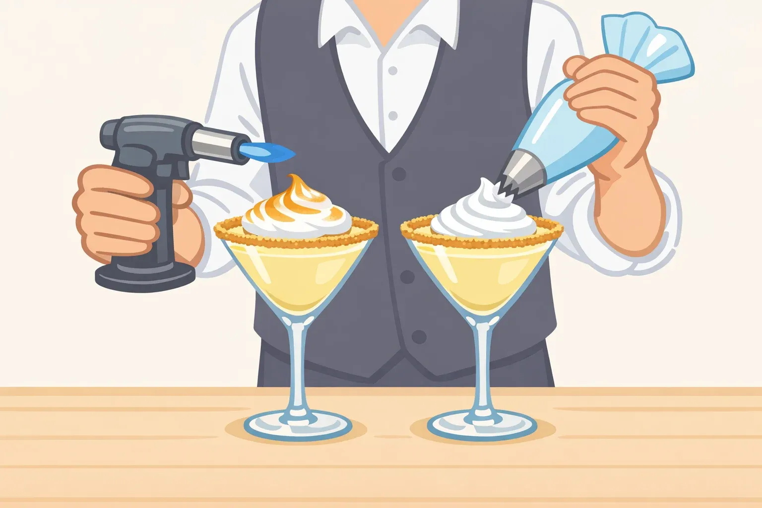 Lemon Meringue Pie Martini Recipe With Toasted Meringue cover