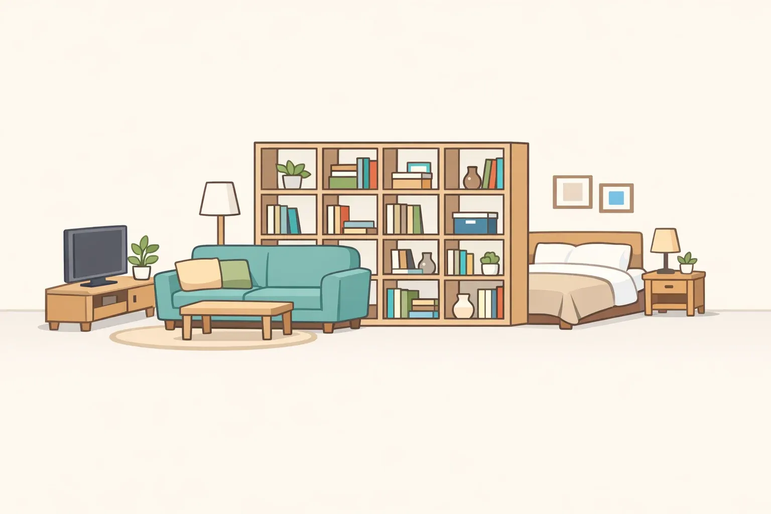 Bookcase Room Divider for Studio Apartment: Planning Your Layout cover