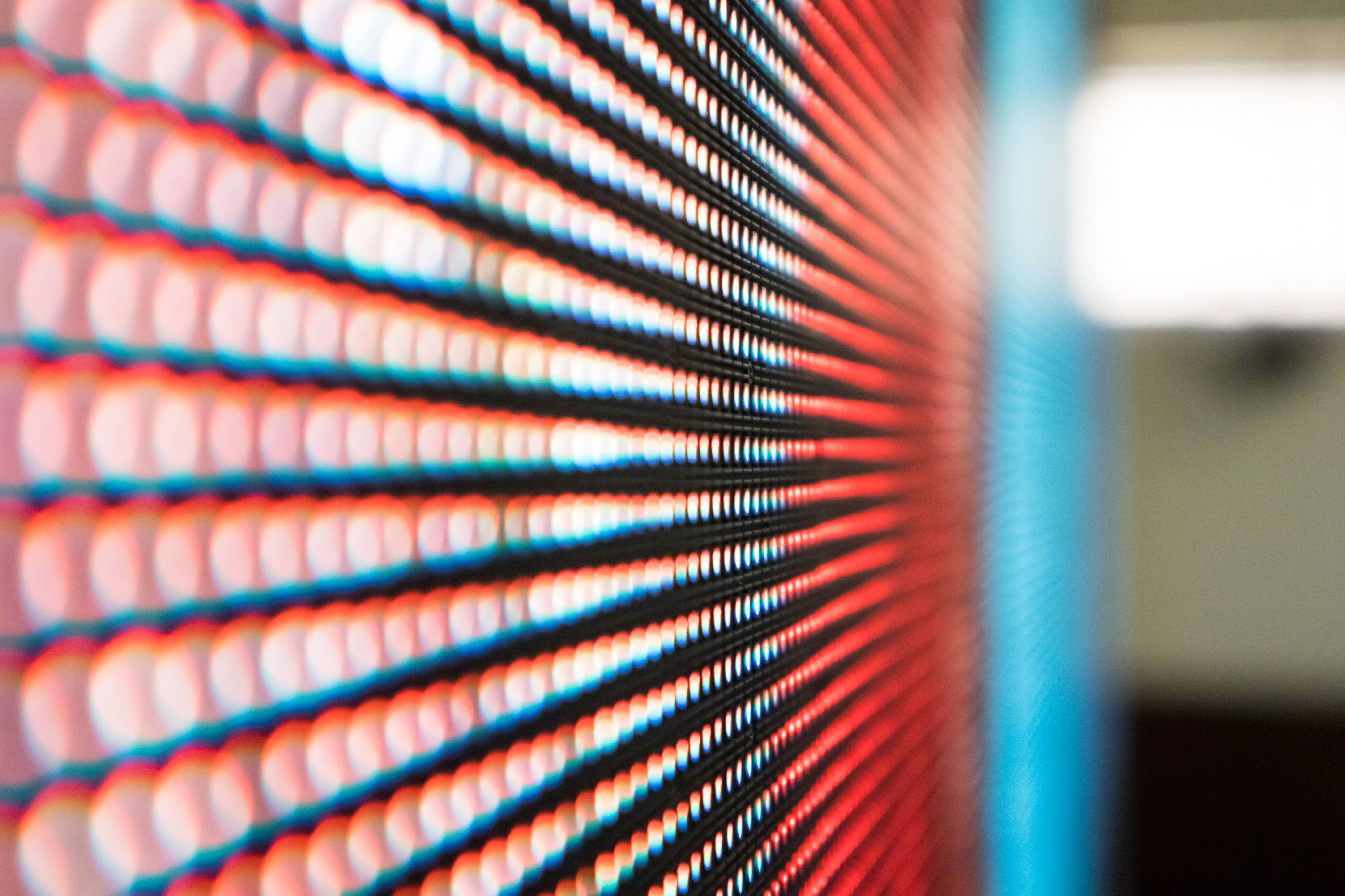 closeup of a screen