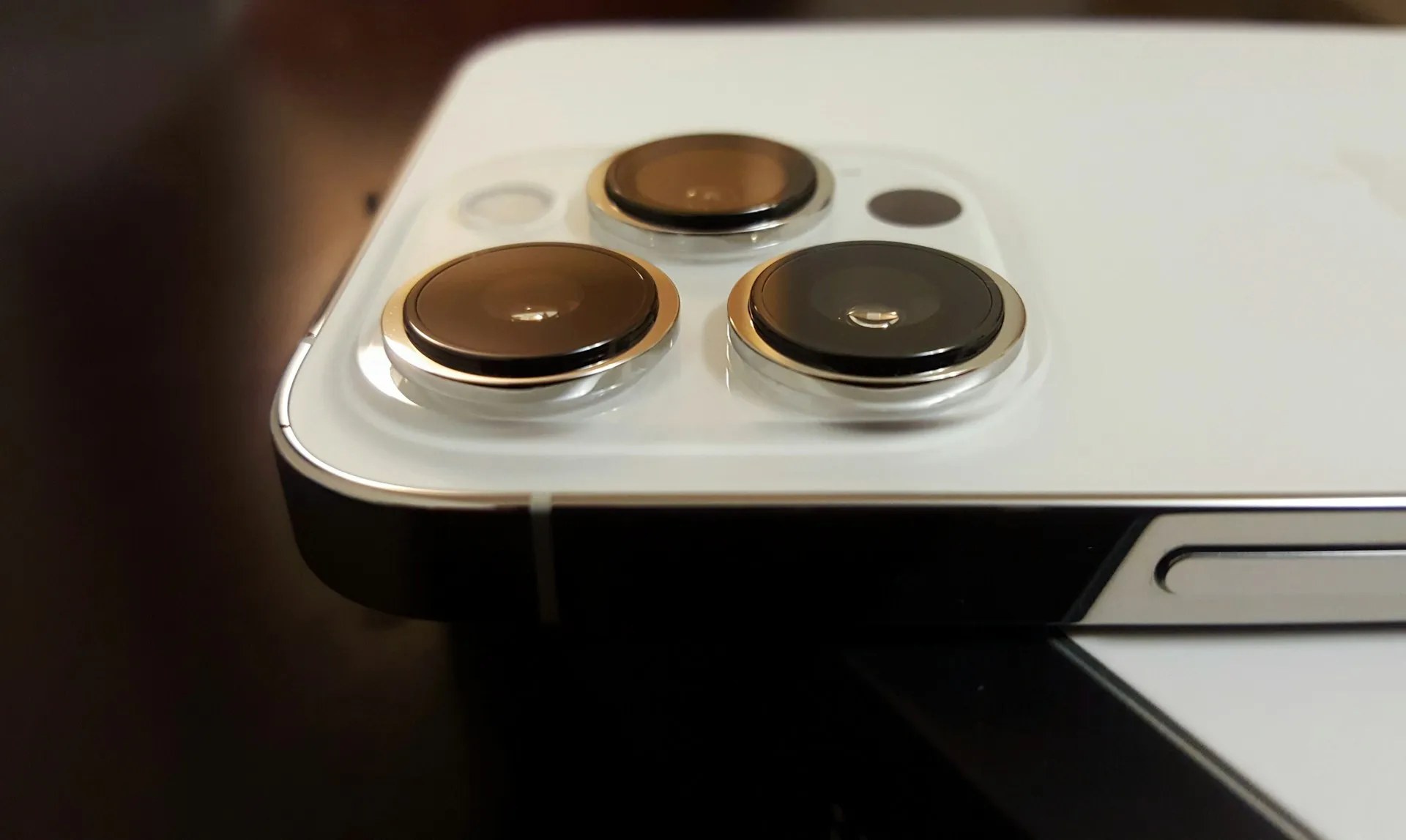 image of an iphone showing the physical button