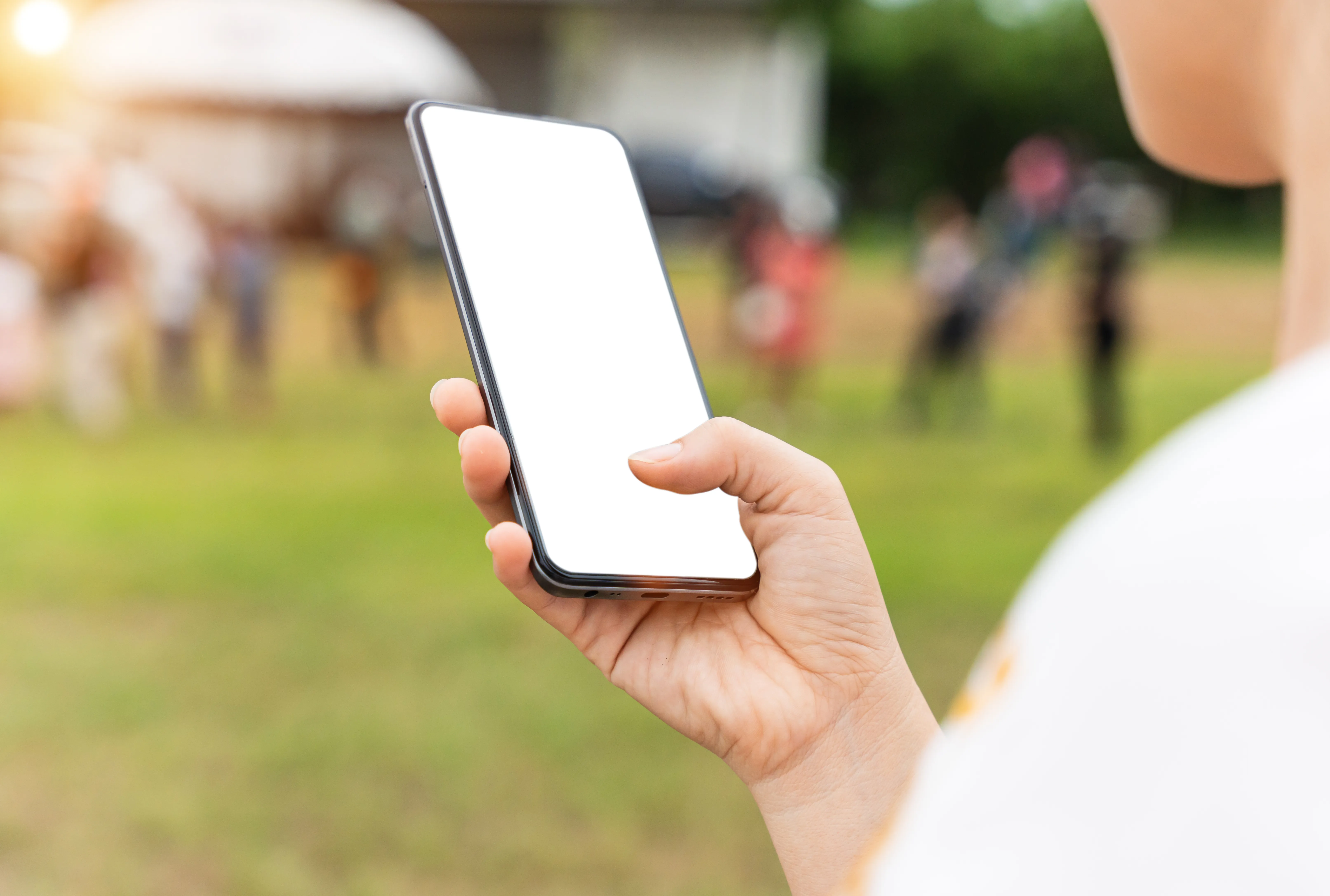 image of someone using a smartphone