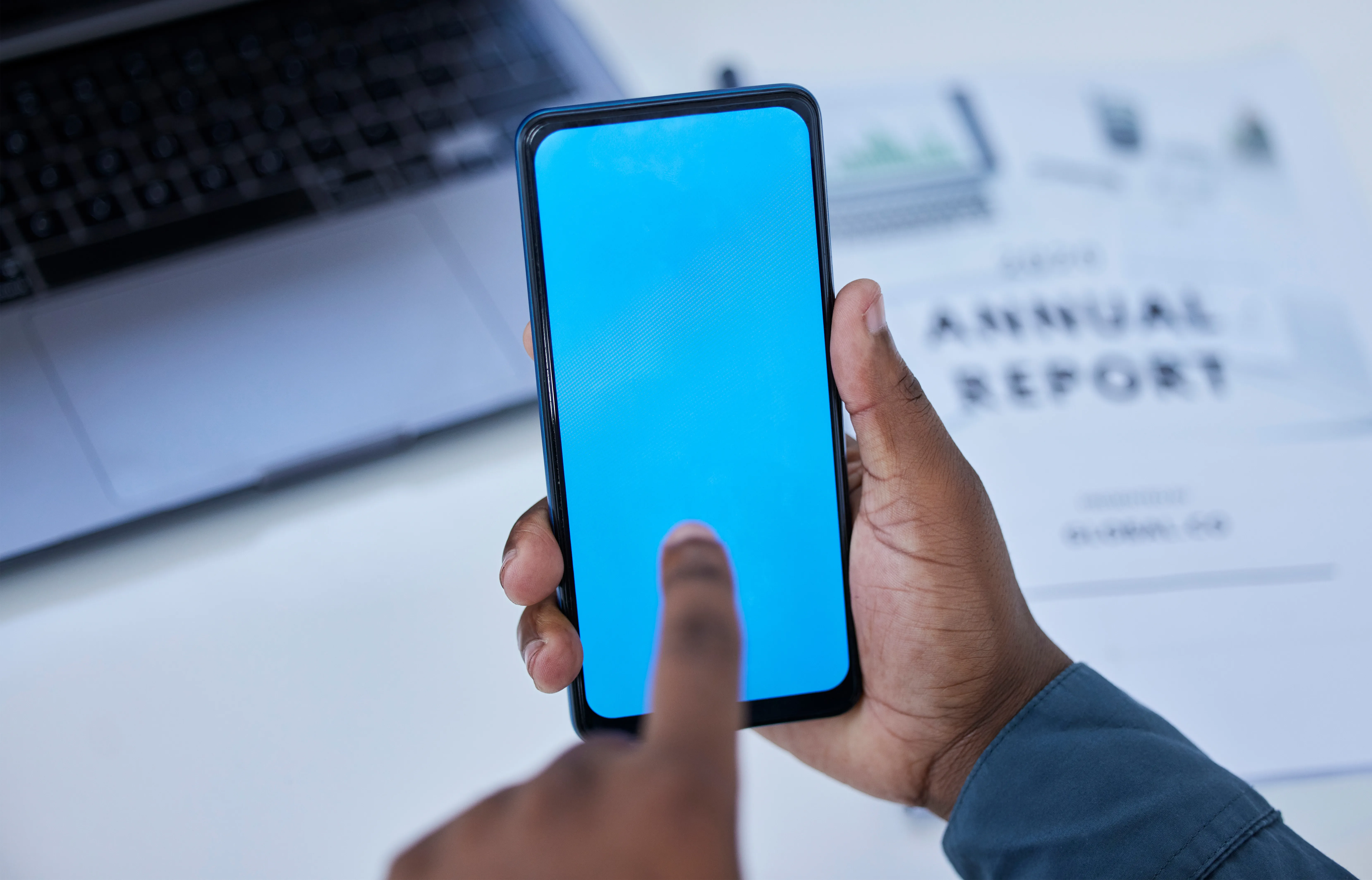 Image shows a smartphone being used