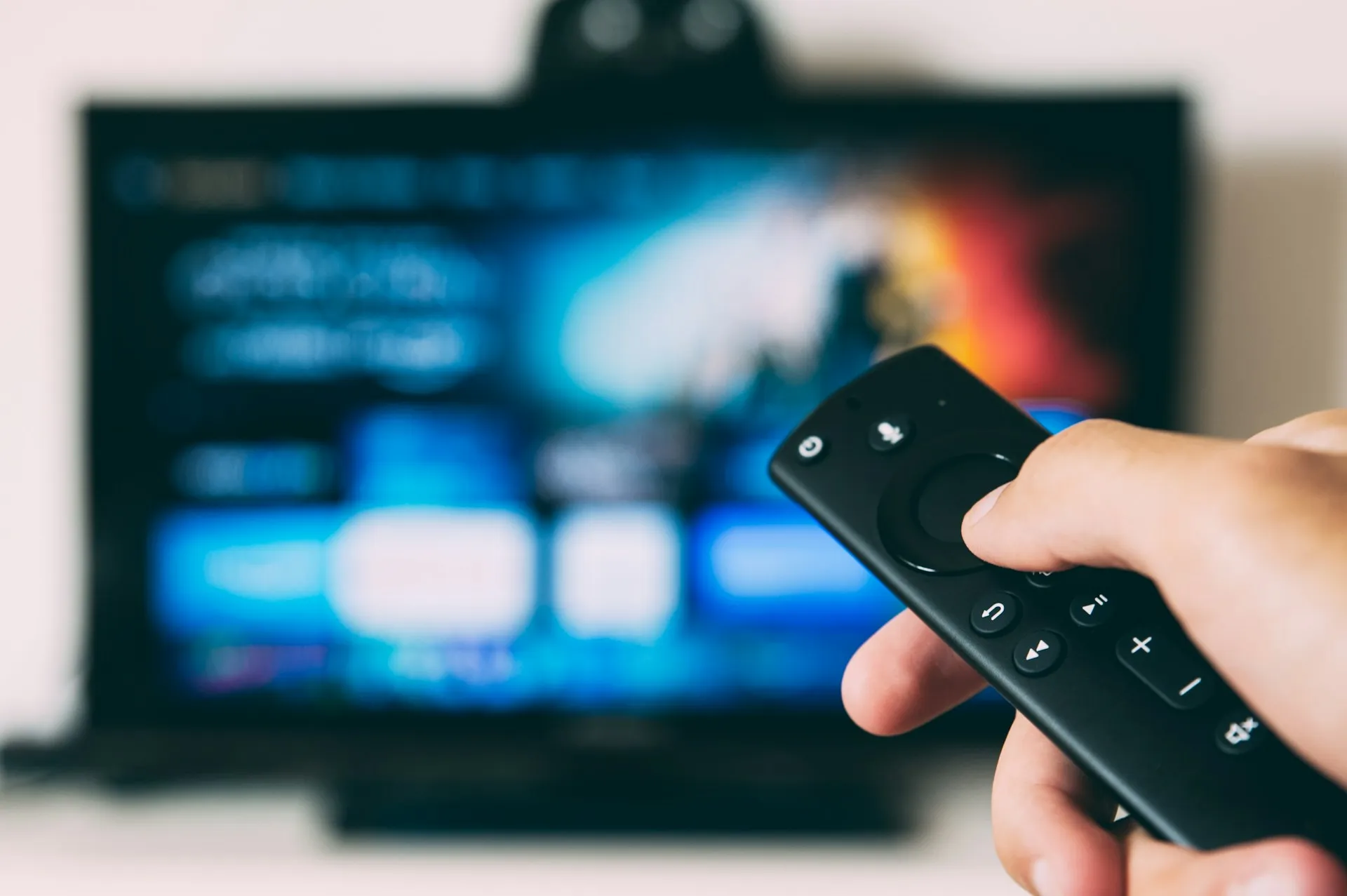 image of someone watching TV