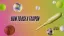 Graphic illustrating the use of a tampon alongside various sports balls.