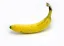 Yellow banana on a white background.