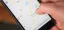 Person using a smartphone to view a map.