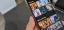 Image of a smartphone displaying various media thumbnails, including content from "Game of Thrones."