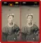 Side-by-side screenshots showing a photo in the Photos app, an image with a blurred face, and a