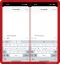 Side-by-side iPhone screenshots showing a custom text shortcut that converts