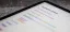 Close-up of a digital note-taking application on an iPad screen with highlighted text in different colors.