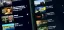 Two smartphones display Amazon Prime Video downloads screens listing Rings of Power, Cross, Fleabag, and other titles on dark interface.