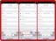 Three screenshots from the Contacts app show long-pressing the period key on the iOS keyboard to reveal common TLDs and selecting .com to complete the email address.