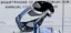 The Vivo Vision MR headset resembles a pair of ski goggles with a silver white band and black glass circling around the eyes. 